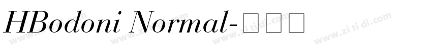 HBodoni Normal字体转换